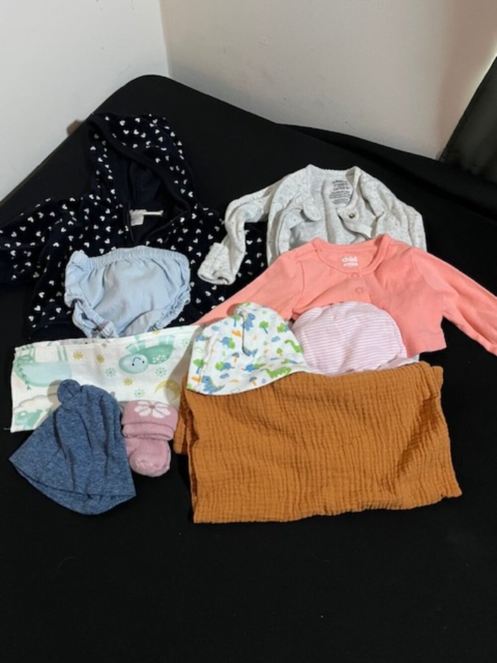 Lot of 10 Girls Clothes Size Newborn to 3 Months